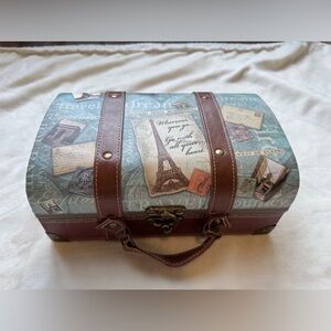 Punch Studio Vintage Travel Paris Themed Keepsake Box - Model 67241